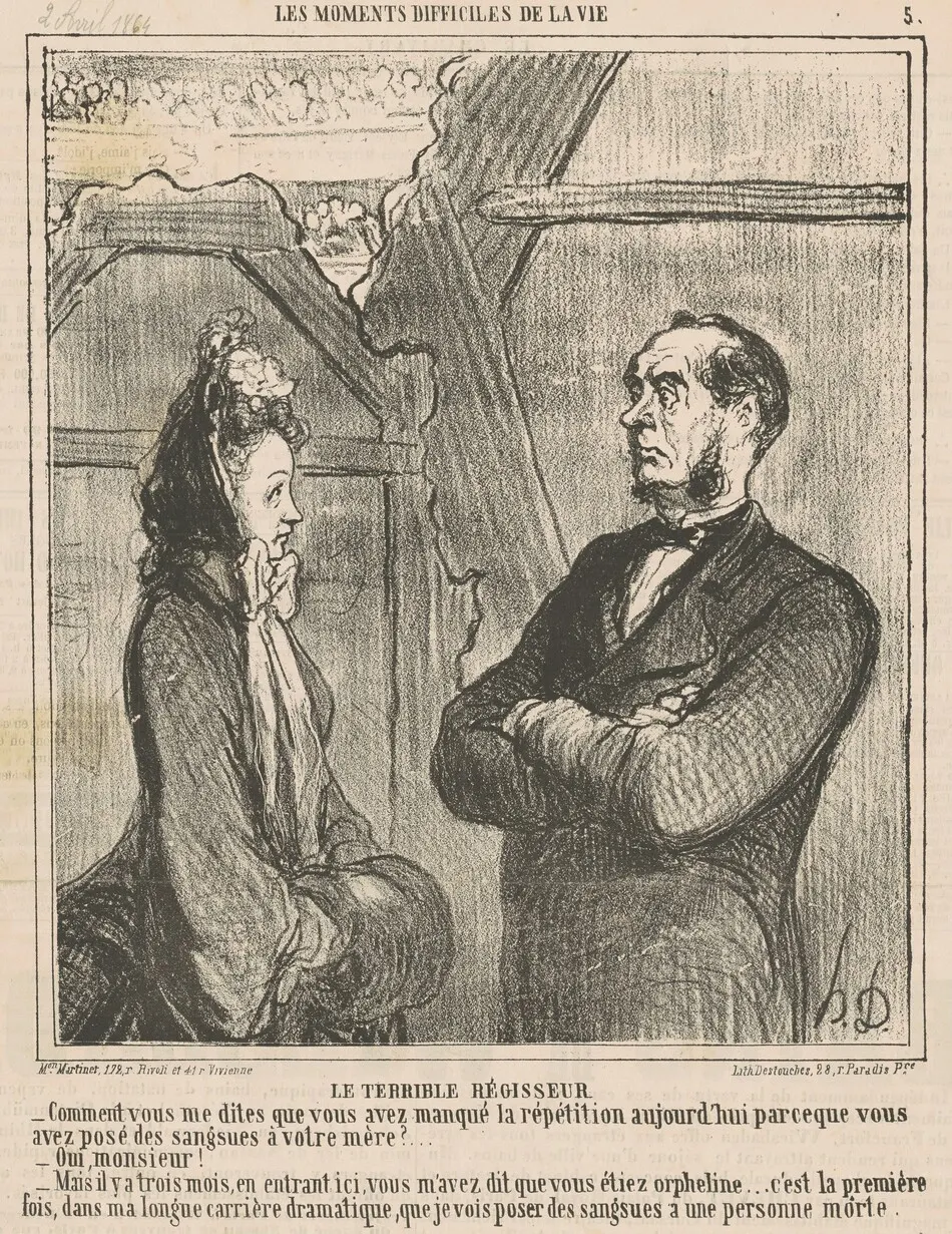 Le terrible régisseur by Honoré Daumier
