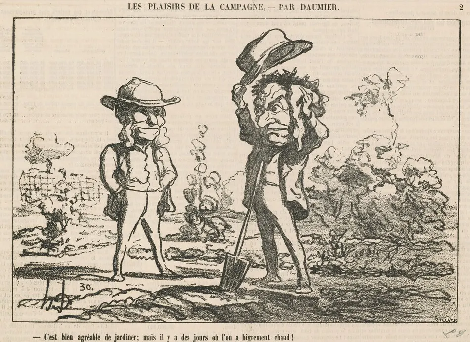 C'est bien agréable de jardiner by Honoré Daumier
