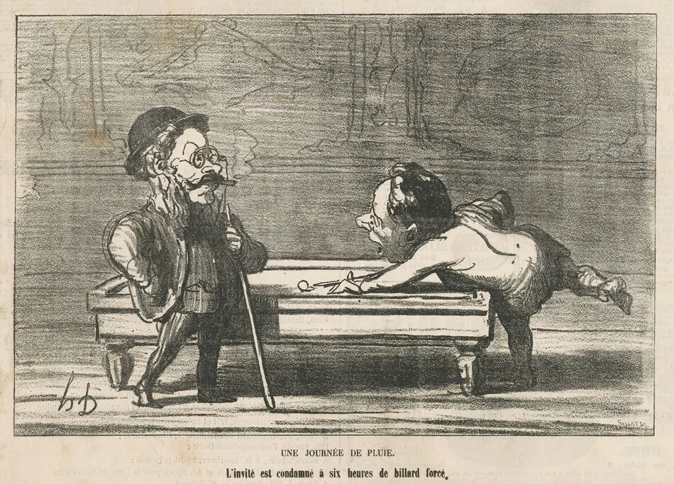 Une journée de pluie by Daumier, Honoré