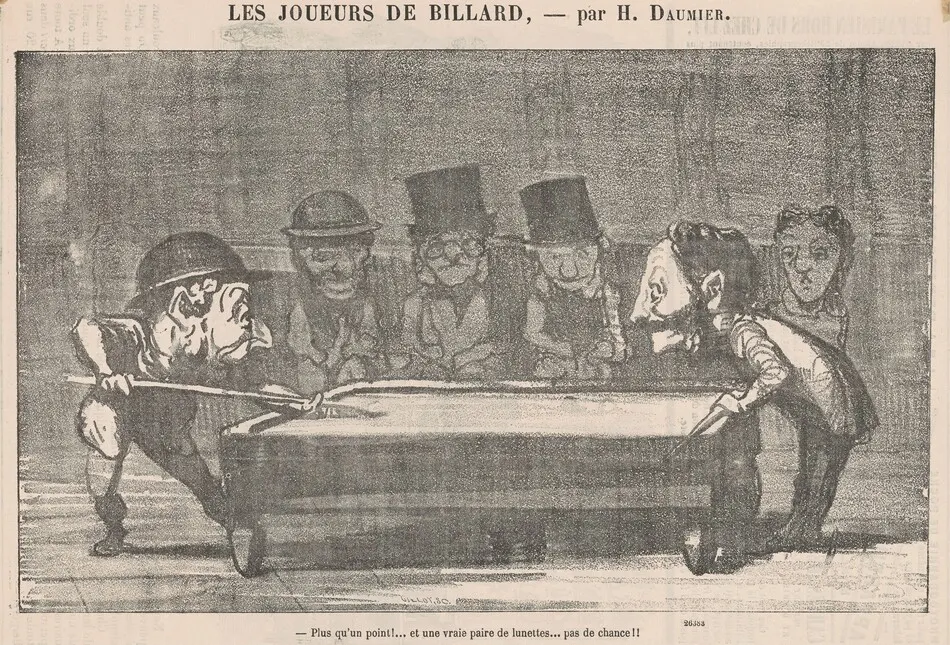 Plus qu'un point! ... Pas de chance!! by Honoré Daumier