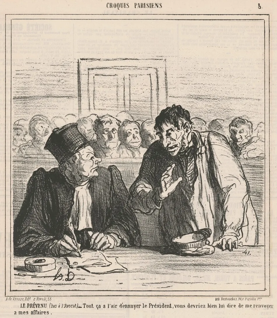 Le prèvenu by Honoré Daumier