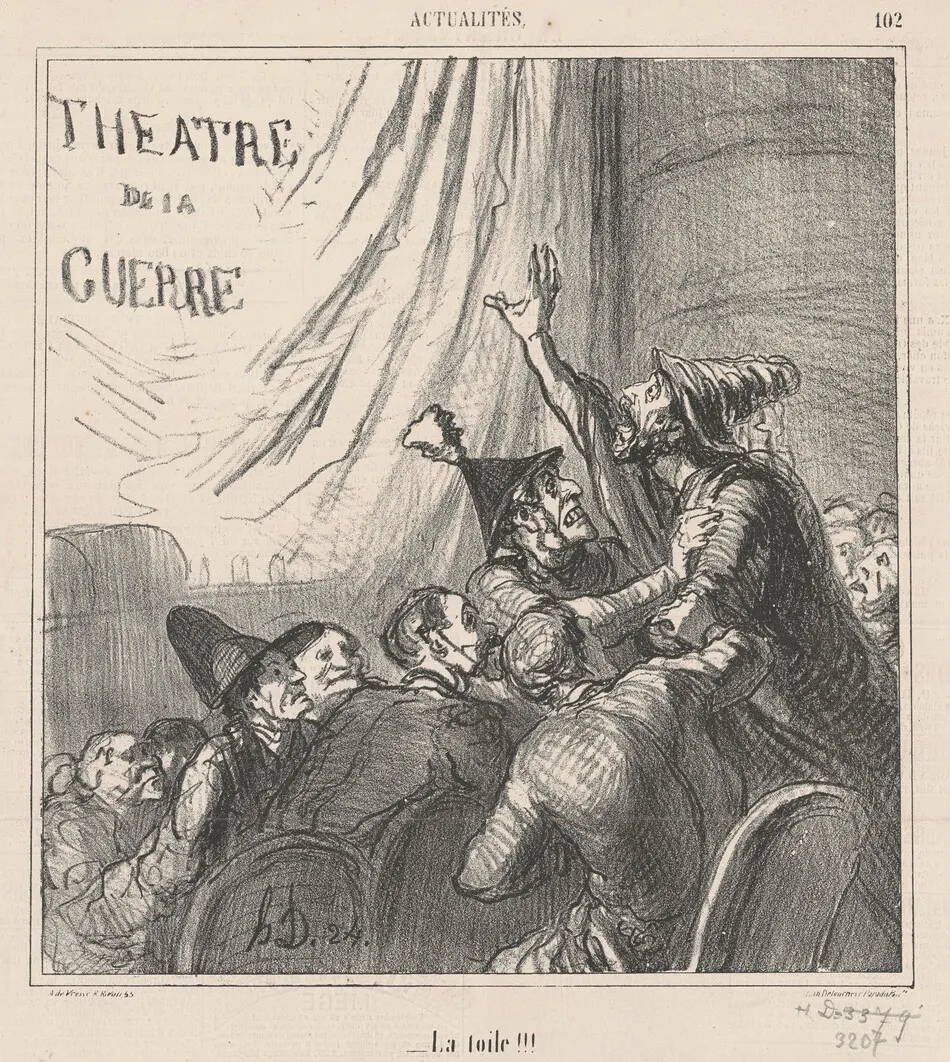 La toile!!! by Honoré Daumier
