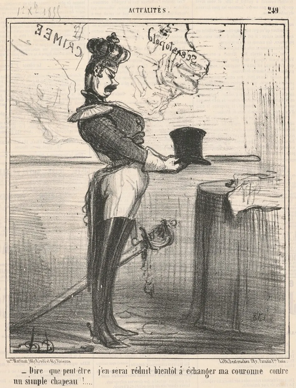 Dire que peut-être j'en serai réduit ... by Honoré Daumier