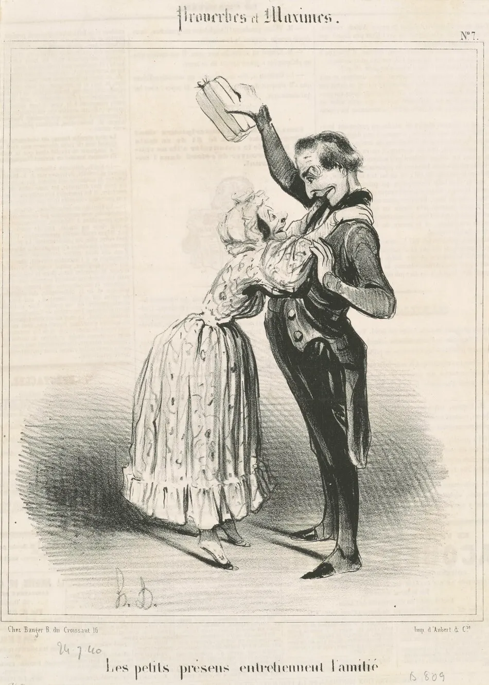 Les petits présens ... by Honoré Daumier