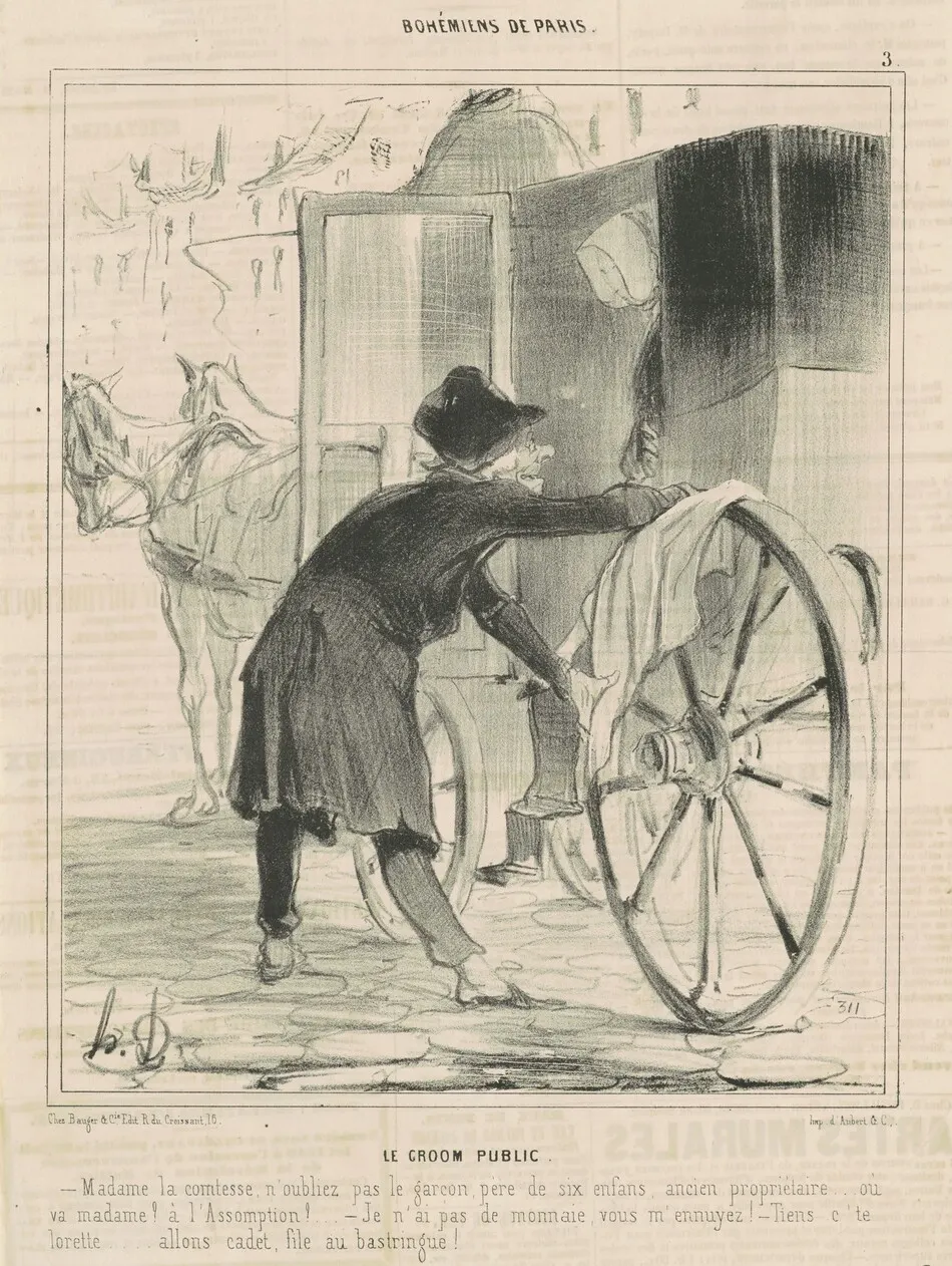 Le groom public by Honoré Daumier