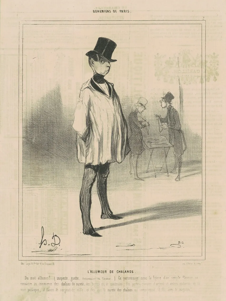 L'allumeur de chalands by Honoré Daumier
