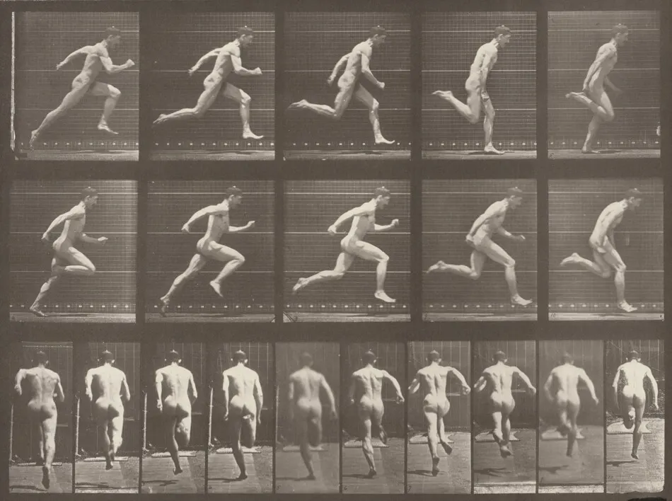 Plate Number 63. Running at full speed by Eadweard Muybridge