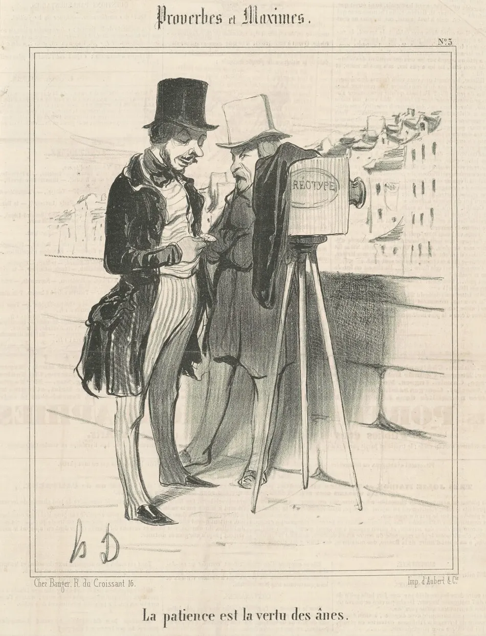 La patience est la vertu des ânes by Honoré Daumier