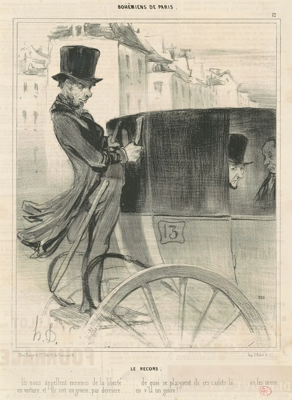 Le recors by Honoré Daumier