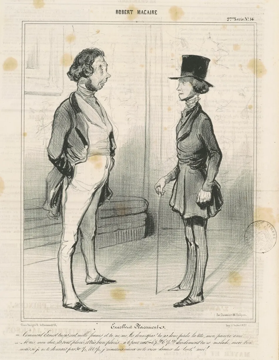 Excellent placement by Honoré Daumier