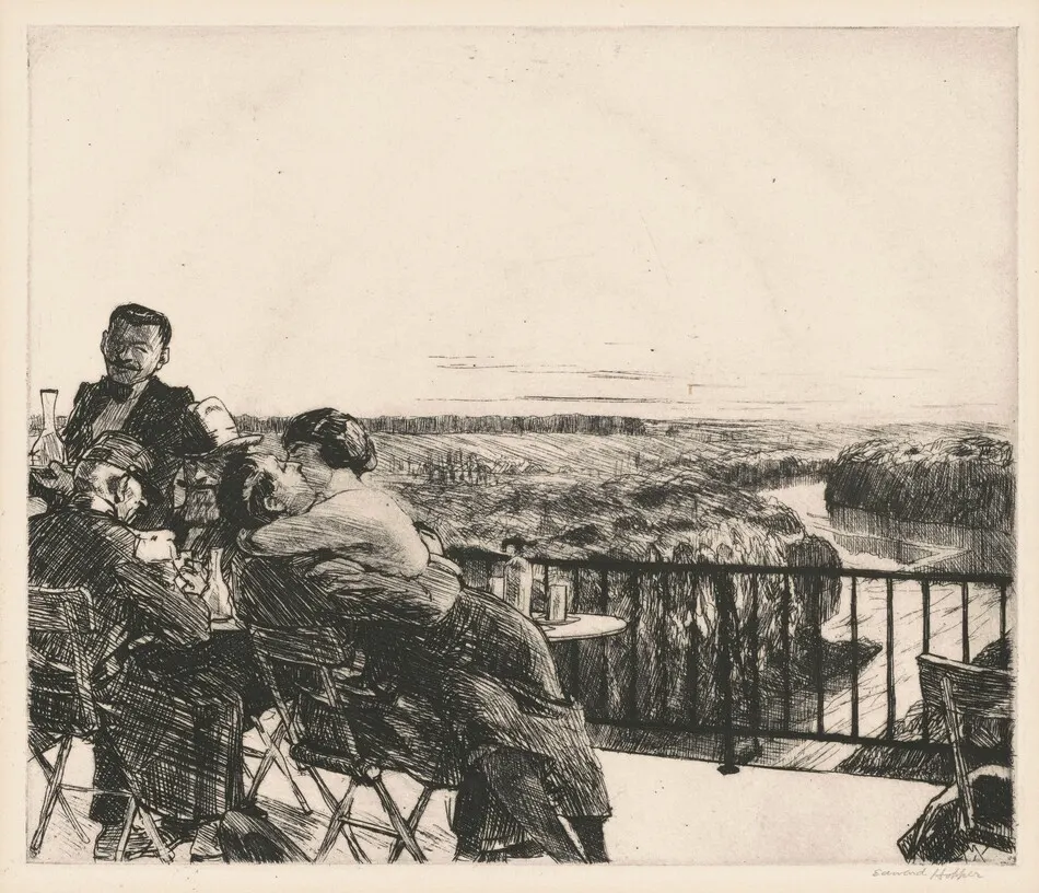 Les Deux Pigeons by Edward Hopper