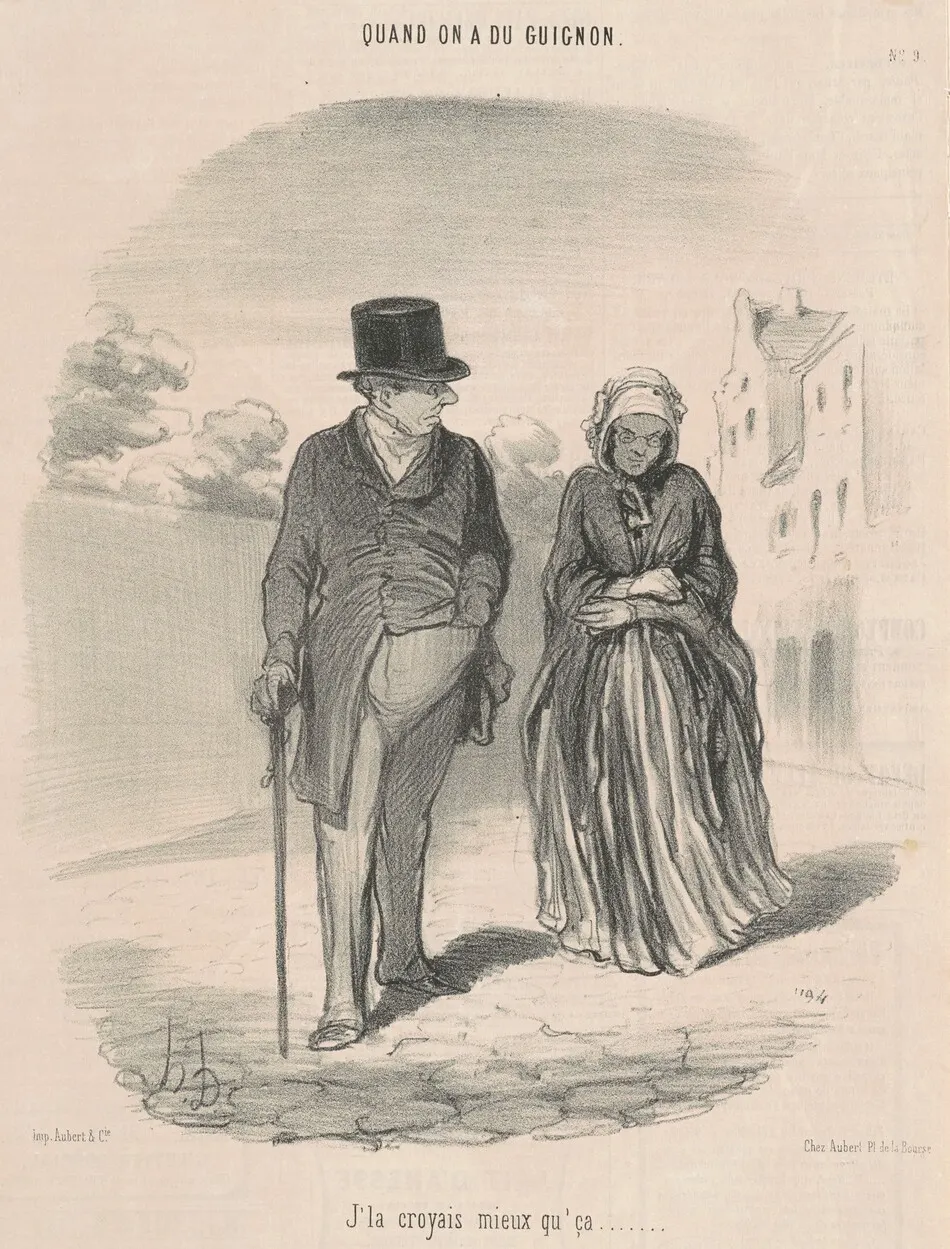 J'la croyais mieux qu'ça ... by Honoré Daumier