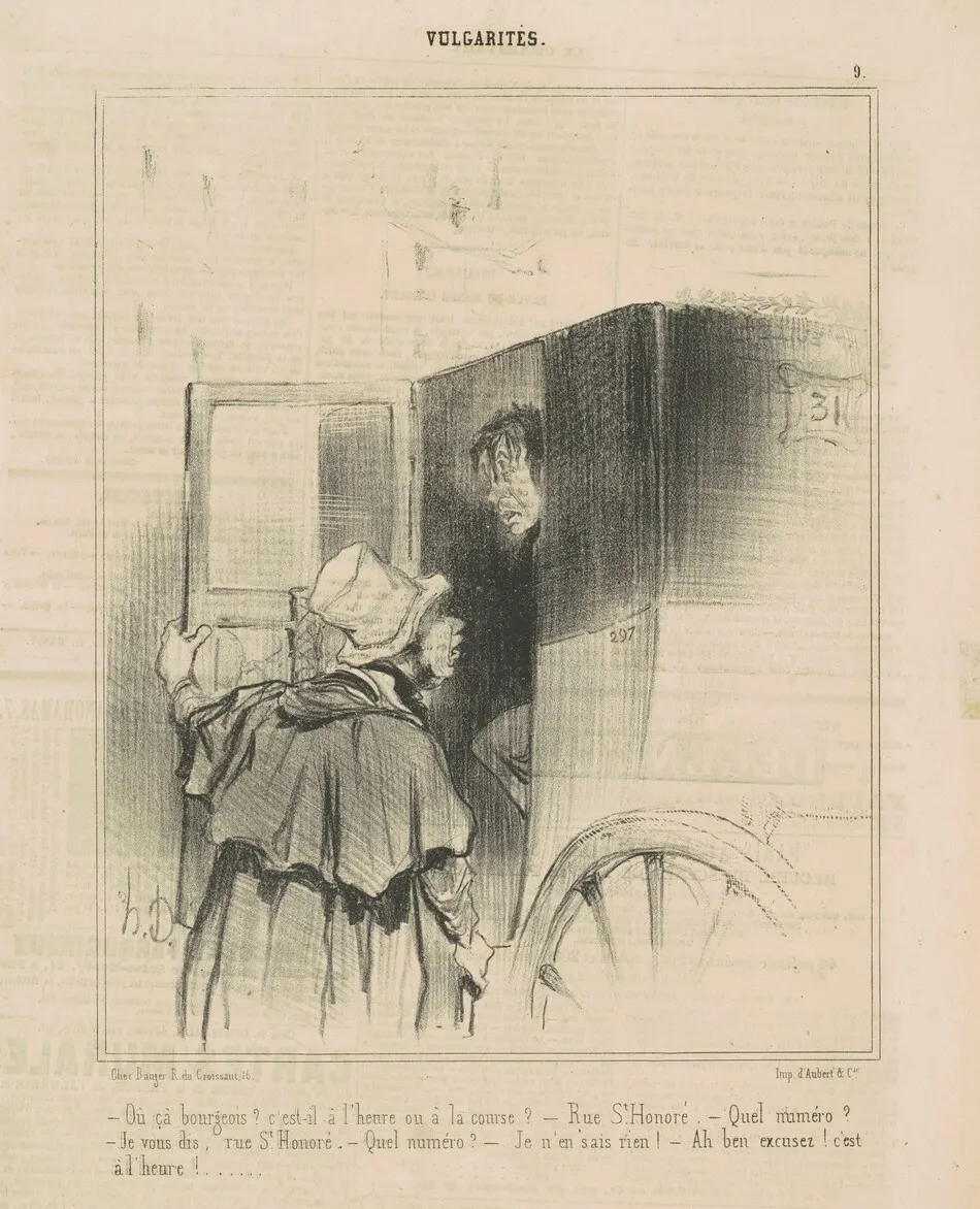 Ou ça bourgeois? C'est-il a l'heure ou ... by Honoré Daumier