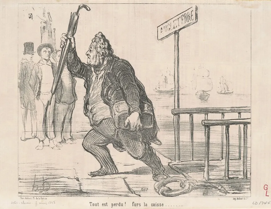 Tout est perdu! Fors la caisse by Daumier, Honoré