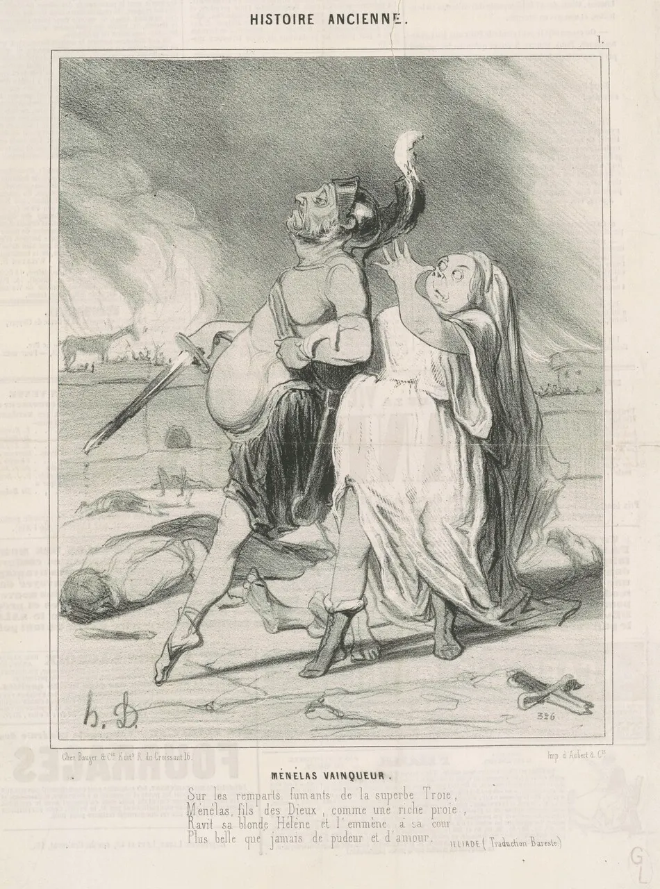 Ménélas vainqueur by Honoré Daumier