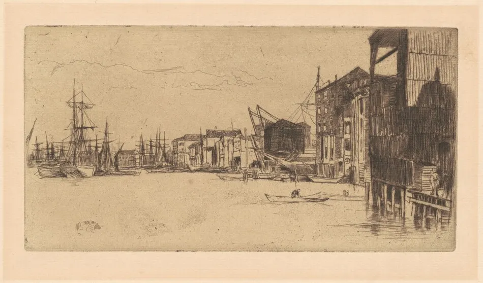 Free Trade Wharf by James McNeill Whistler