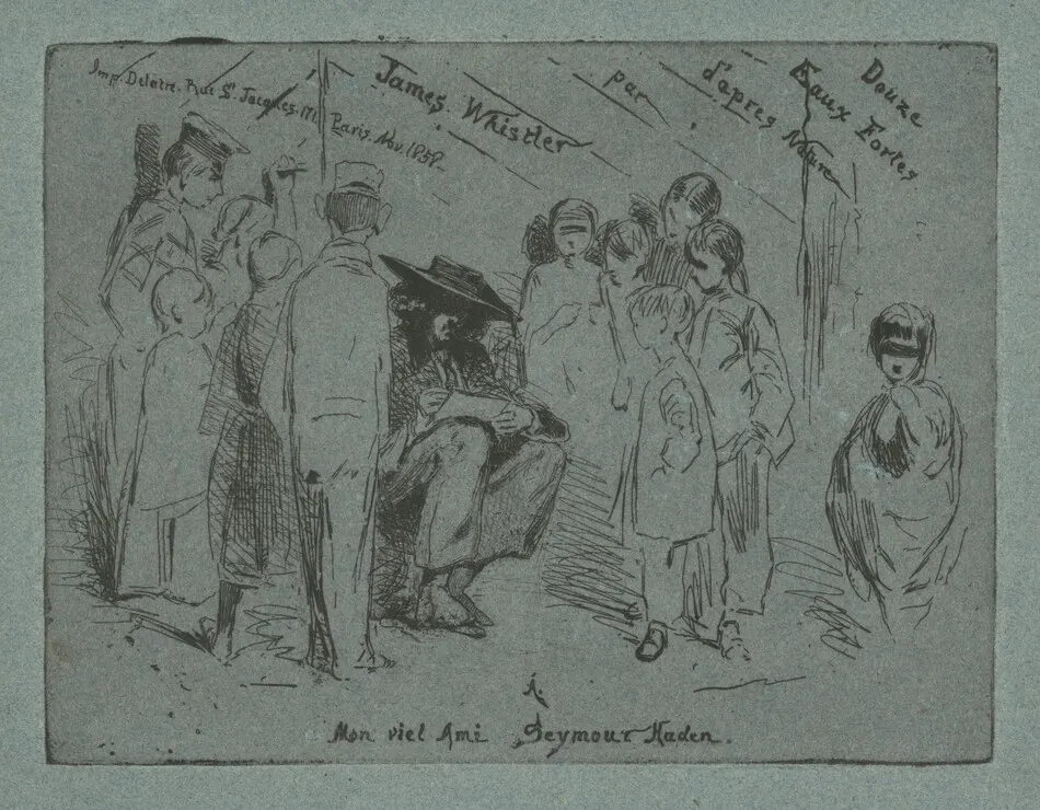 Title Page for "Douze Eaux Fortes d'après Nature" by James McNeill Whistler