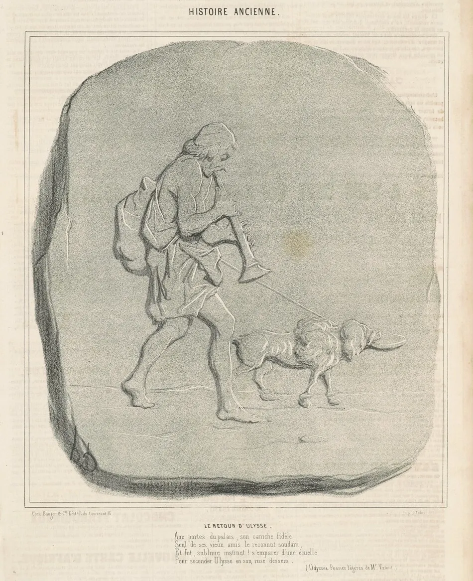 Le retour d'Ulysse by Honoré Daumier