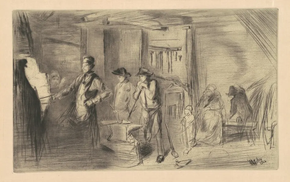 The Forge by James McNeill Whistler