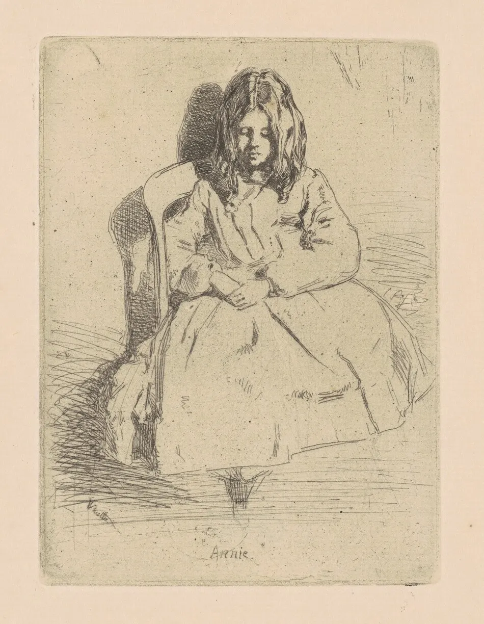 Annie, Seated by James McNeill Whistler
