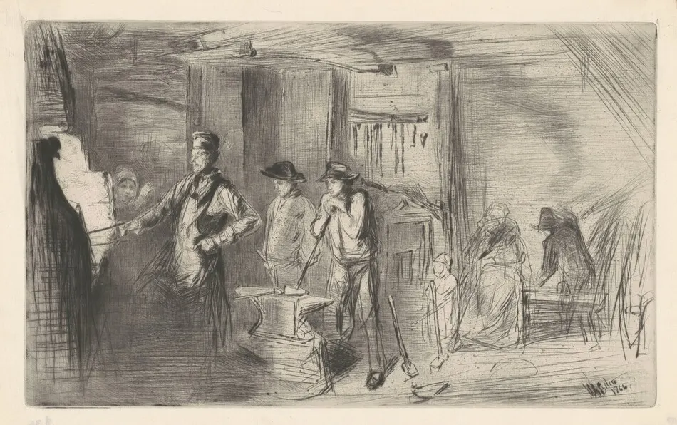 The Forge by James McNeill Whistler