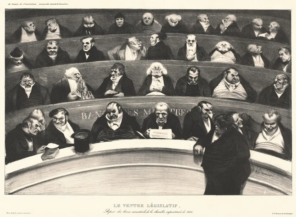 Le Ventre Législatif (The Legislative Belly) by Honoré Daumier