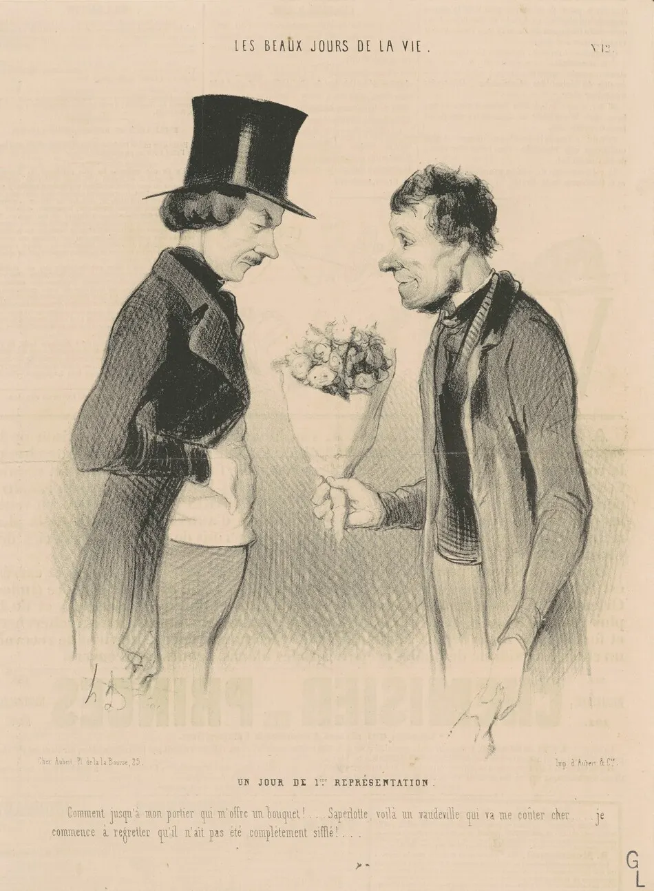 Un Jour de 1ère Représentation by Daumier, Honoré