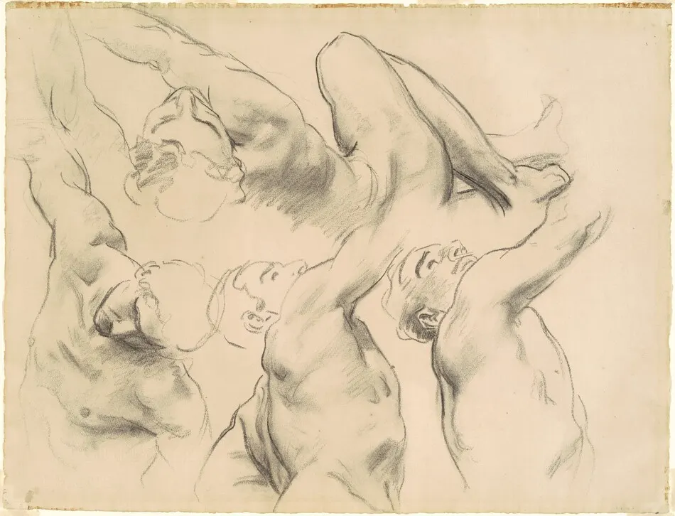 Studies for "Heaven" and "Hell" by John Singer Sargent