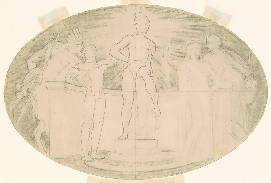 Study for "Classic and Romantic Art" by John Singer Sargent