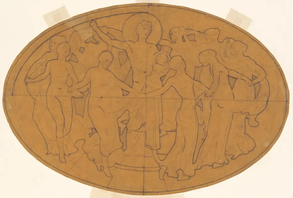 Study for "Apollo and the Muses" by John Singer Sargent