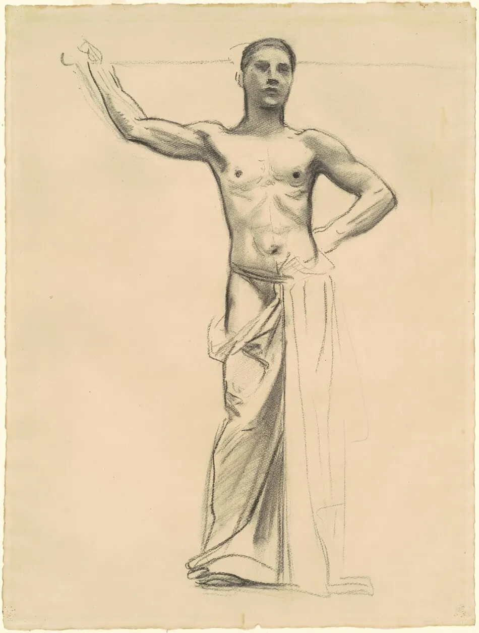 Study of Apollo for "Apollo and the Muses" by John Singer Sargent