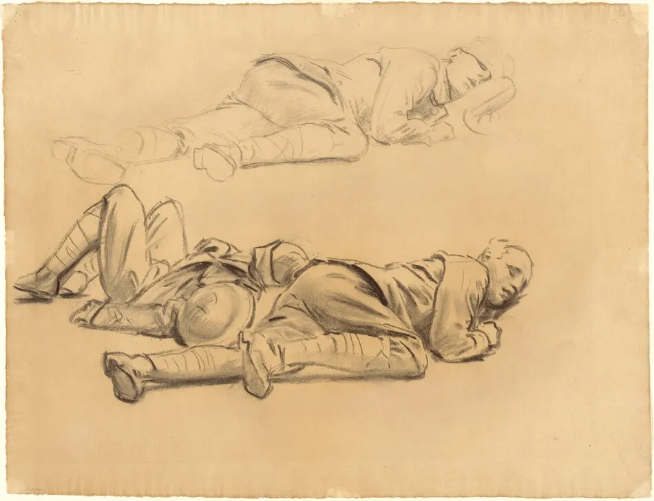 Studies for "Gassed" by John Singer Sargent