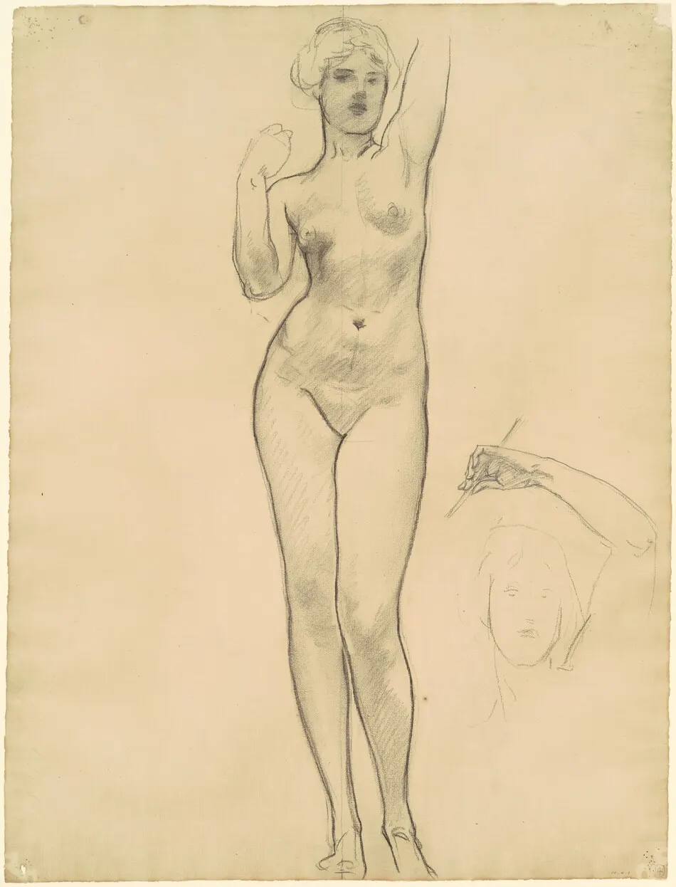 Studies of Aphrodite for "Aphrodite and Eros" by John Singer Sargent