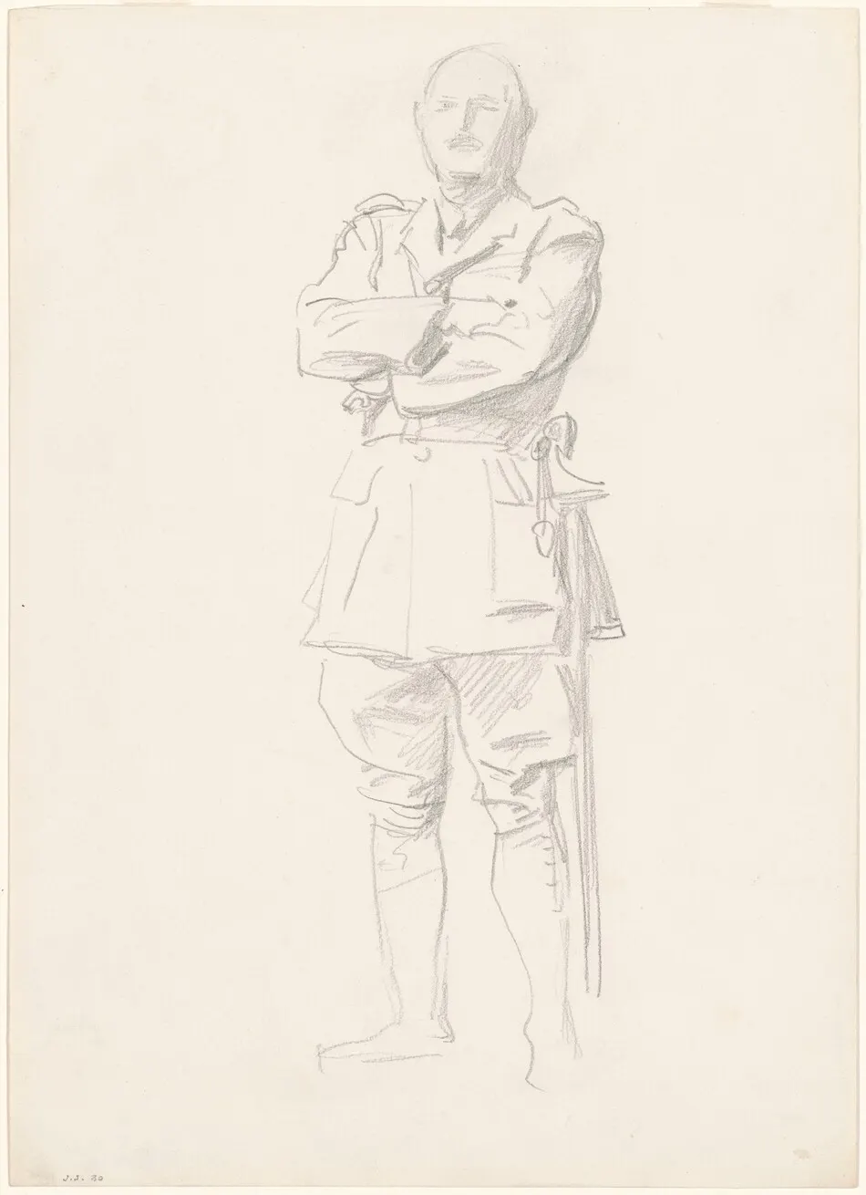 Study of General Louis Botha for "General Officers of World War I" by John Singer Sargent