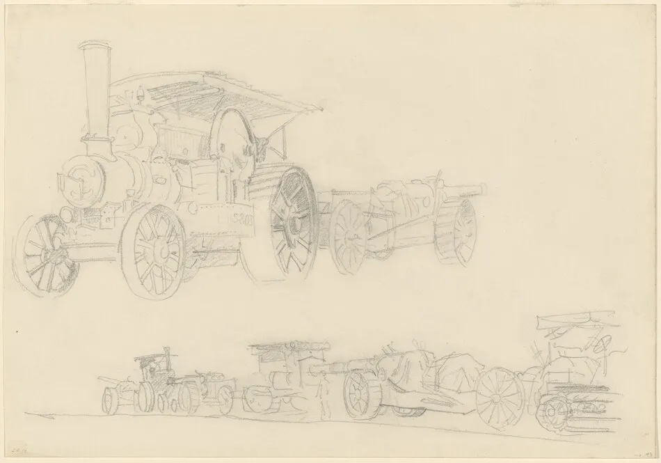 Gun Carriages, France by John Singer Sargent