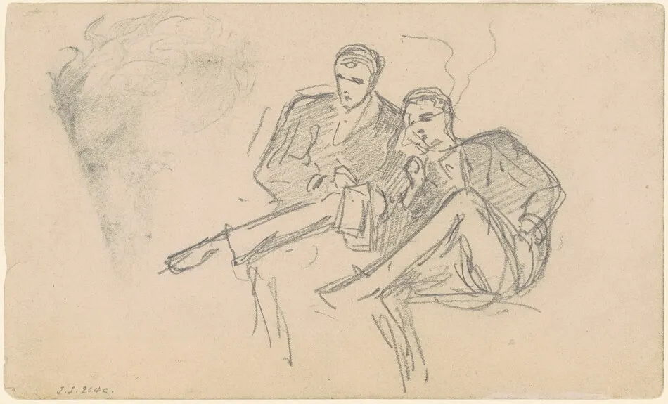 Seated Men by John Singer Sargent