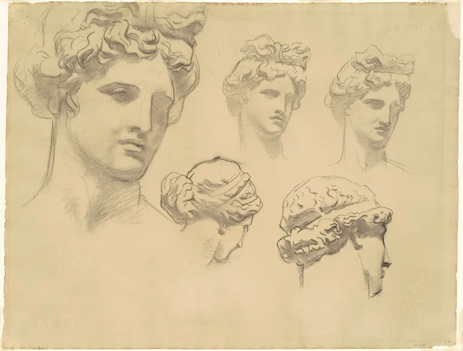 Studies for "Apollo and the Muses" by John Singer Sargent