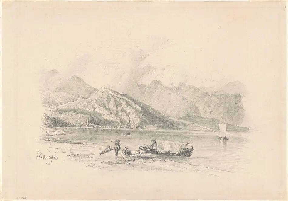 Lake Shore, Menaggio [recto] by John Singer Sargent
