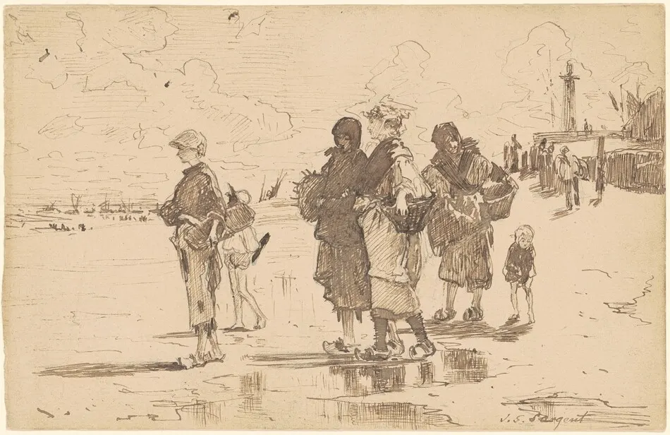 En route pour la pêche (Setting Out to Fish) by John Singer Sargent