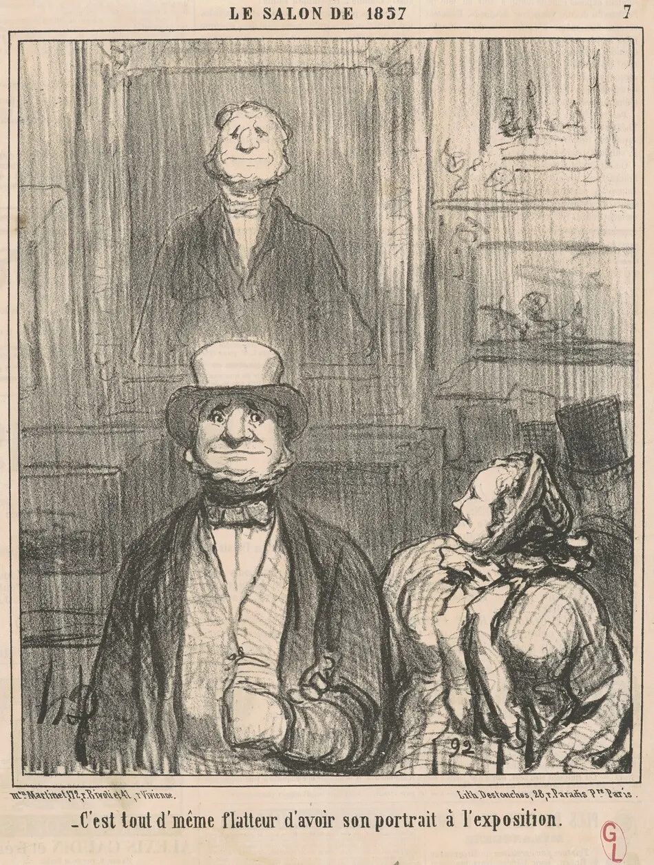 C'est tout d'même flatteur d'avoir by Honoré Daumier