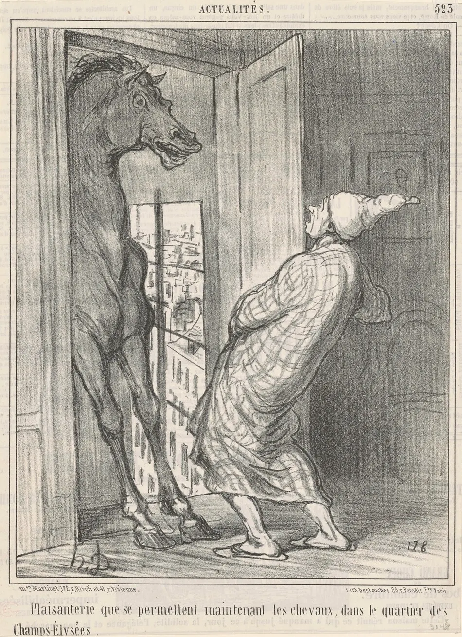 Plaisanterie que se permettent ... by Honoré Daumier