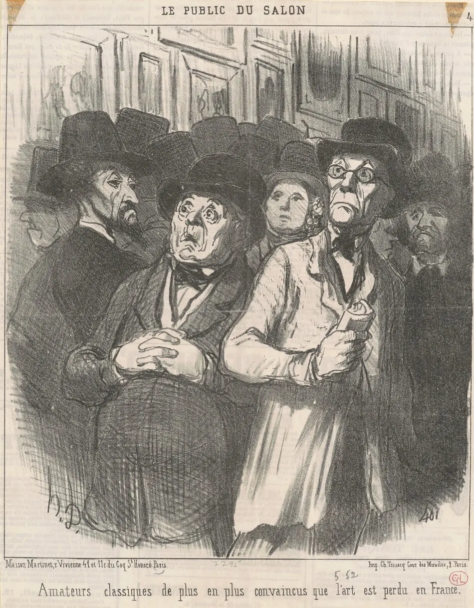 Amateurs classiques convaincus by Honoré Daumier