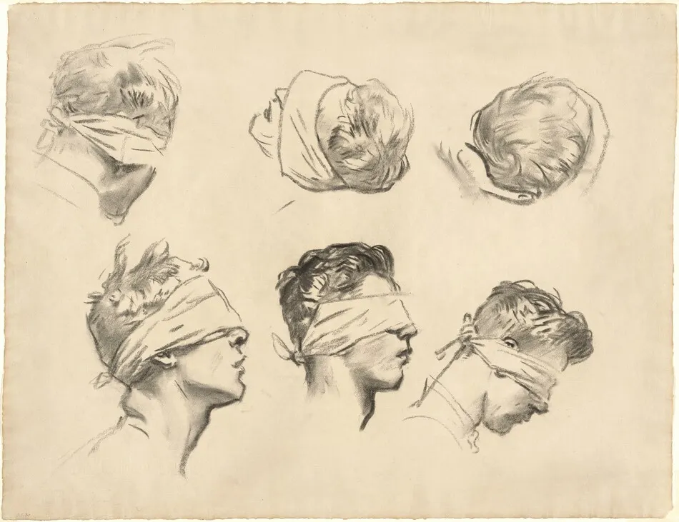 Studies for "Gassed" by John Singer Sargent