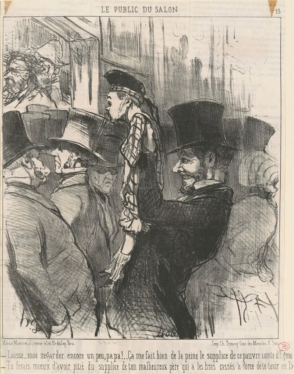 Laisse-moi regarder encore ... papa! by Honoré Daumier