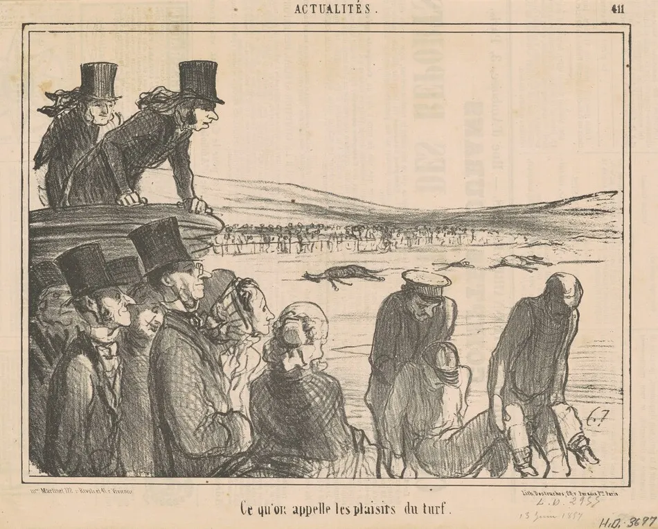 Ce qu'on appelle les plasirs du turf by Honoré Daumier