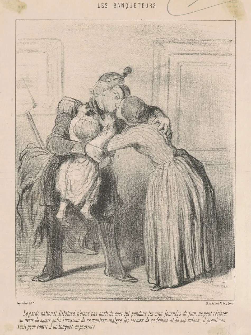 Le garde national Rifolard ... by Honoré Daumier