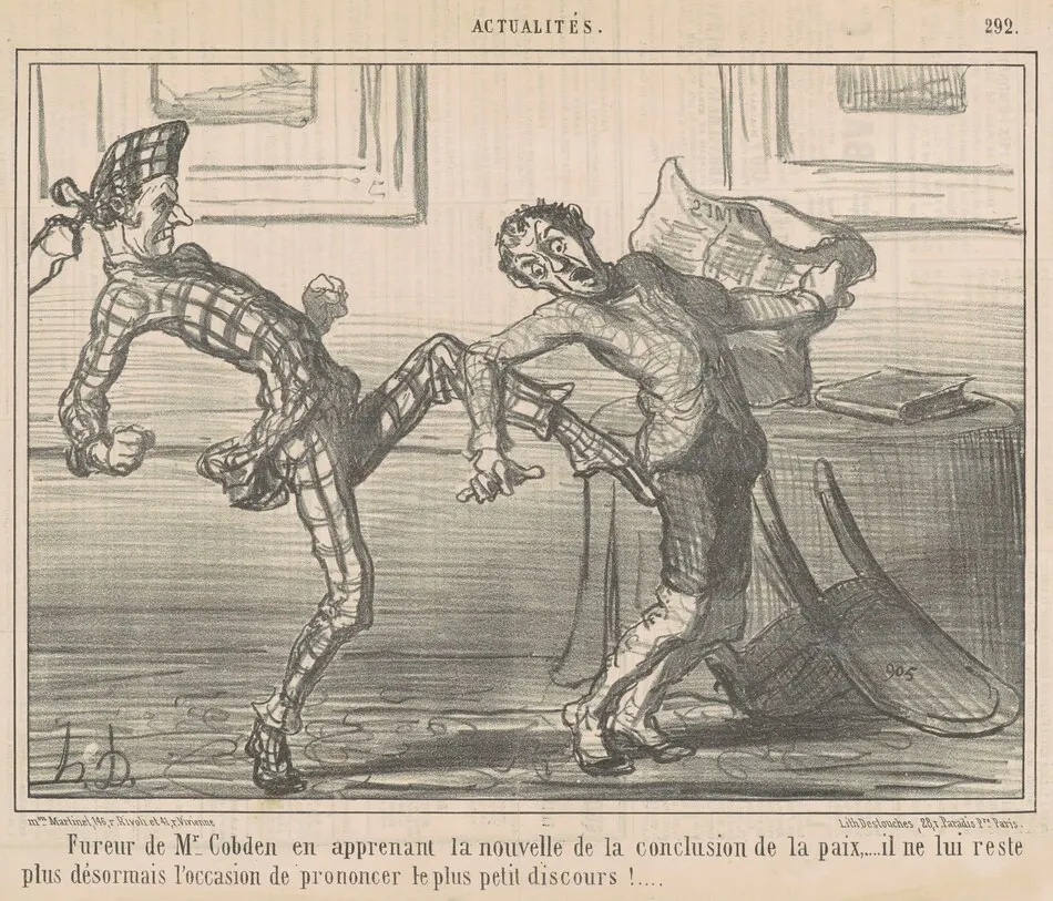 Fureur de Mr Cobden ... by Honoré Daumier