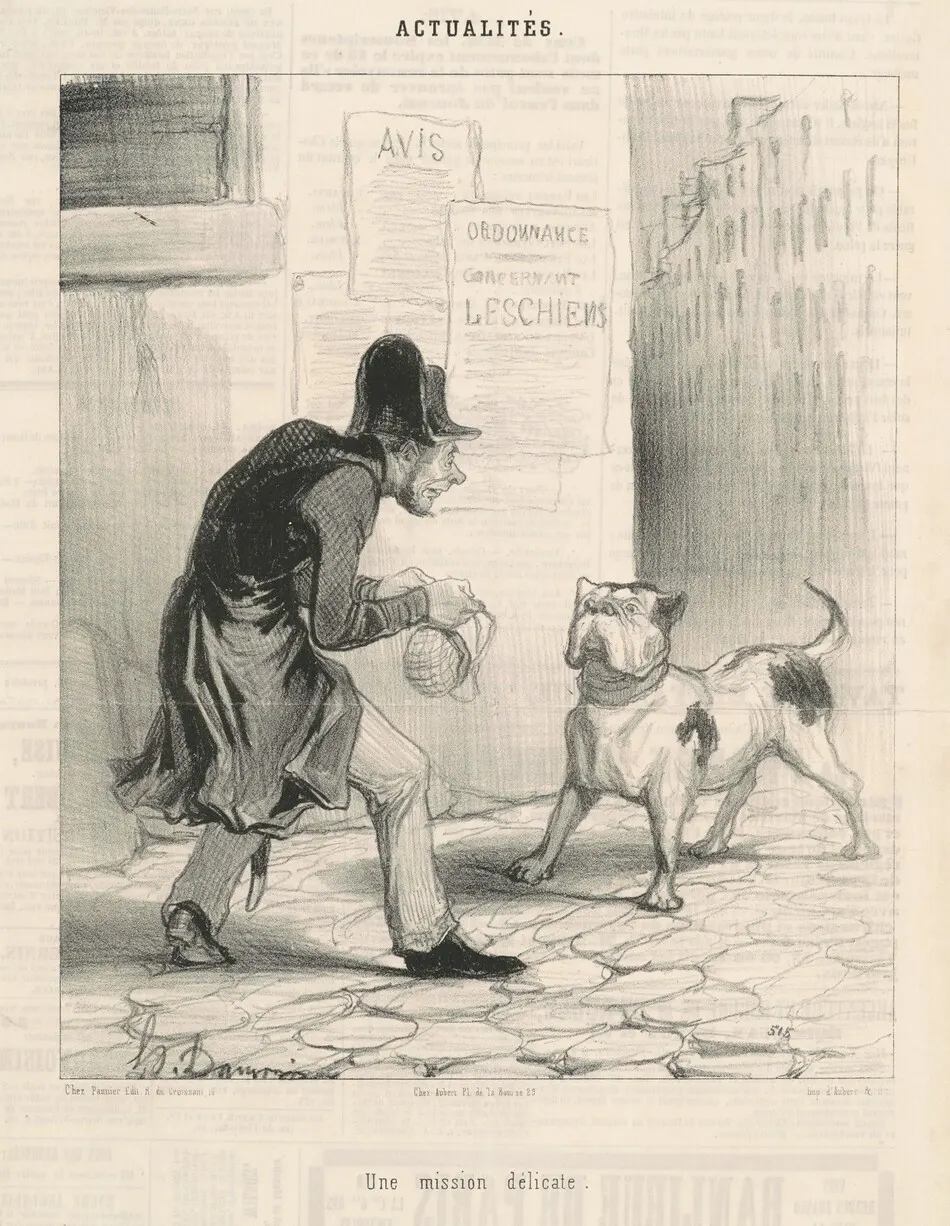 Une mission délicate by Daumier, Honoré