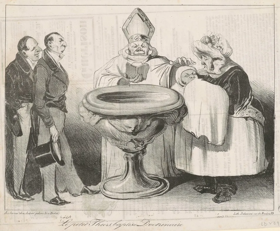 Le Petit Thiers, Baptisé Doctrinaire by Honoré Daumier