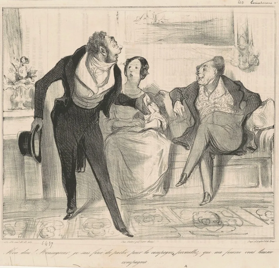 Mon Dieu! Monseigneur, je suis... by Honoré Daumier